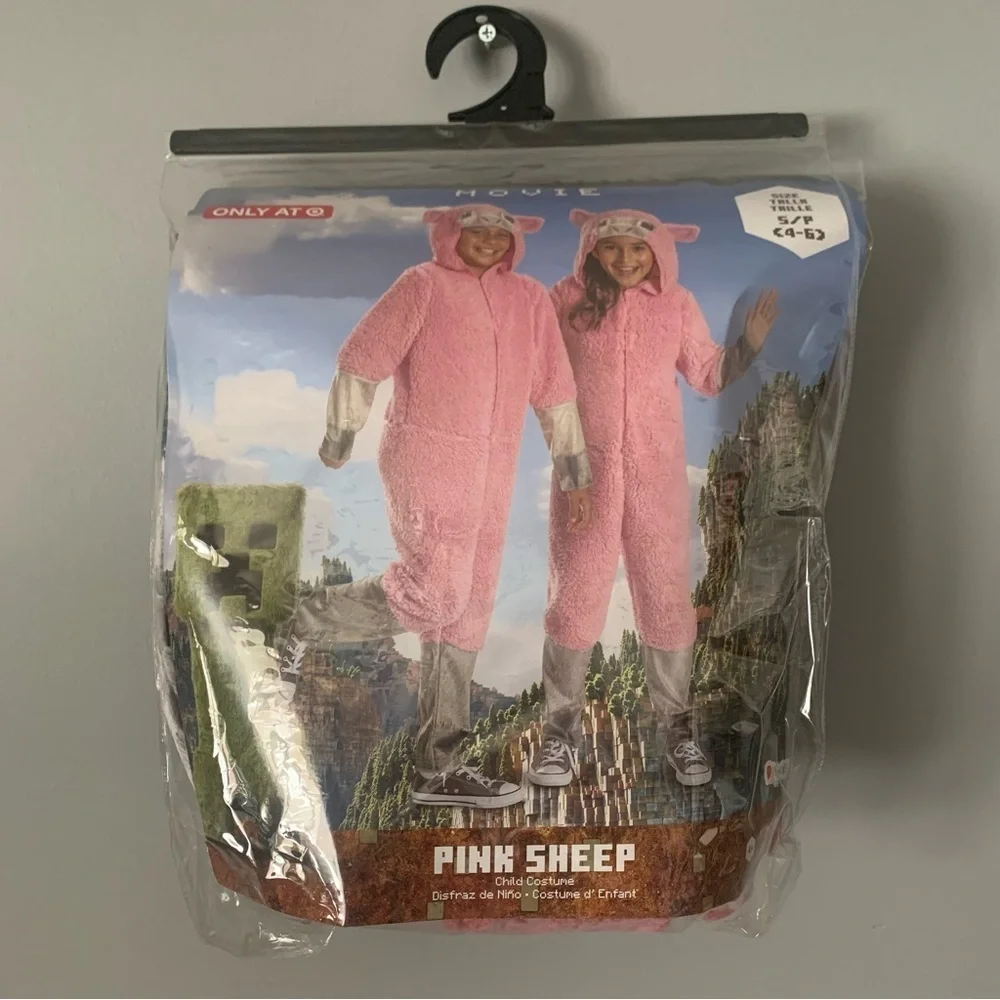 NIP. DISGUISE Minecraft Kids Pink Sheep Costume